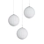 Nordic Glass Globe Pendant Light 3D model small image 5