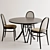 Thonet Vienna - Elegant Table & Chairs 3D model small image 5
