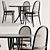 Thonet Vienna - Elegant Table & Chairs 3D model small image 7