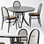 Thonet Vienna - Elegant Table & Chairs 3D model small image 15