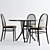 Thonet Vienna - Elegant Table & Chairs 3D model small image 16