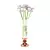 Elegant Snow Queen Rose Vase 3D model small image 1