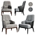 Compact Armchair - 670x650xH950 3D model small image 1