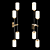 Elegant Glass Wall Sconce 3D model small image 2