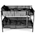 Modern Ikea Vitval Bed 3D model small image 3