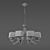 AKIRA Chandelier: Elegant Om-inspired Lighting 3D model small image 2