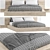 Modern Bed Design 3D Model with V-Ray 3D model small image 1