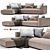 Stunning Grandemare Sofa: 270x205cm 3D model small image 1