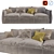 Italian Knit Sofa: Modern, Luxurious & Stylish 3D model small image 1