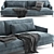 Modern Poliform Bellport Sofa 3D model small image 1