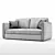 Sleek Fletcher Sofa 3D model small image 2