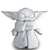 Galactic Guru: Yoda Mini Toy 3D model small image 4