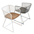 Sleek Tig Barrel Dining Chair 3D model small image 2