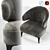 Elegant Aston Arm Chair - Showcasing Amir Sayyadi's Exquisite Design 3D model small image 2