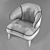 Elegant Aston Arm Chair - Showcasing Amir Sayyadi's Exquisite Design 3D model small image 3