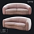 Stylish LoftDesigne Sofa: Model 30910 3D model small image 1