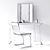 Modern Vanity Set - CB2 Dressing Table 3D model small image 3