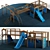 Ultimate Kids Playground Set: Slide & Climbing Fun 3D model small image 2