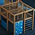 Ultimate Kids Playground Set: Slide & Climbing Fun 3D model small image 3