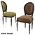 Elegant Fango Velvet Chair 3D model small image 1