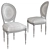 Elegant Fango Velvet Chair 3D model small image 2