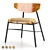 Industrial Elegance: Kink Dining Chair 3D model small image 3