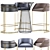 Retro Chic Bar Set with Deja Vu Stool 3D model small image 1