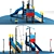 Ultimate Slide Climbing Playground Set 3D model small image 3