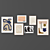 6-Piece Framed Art Collection 3D model small image 1