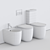 Ceramica Milady: Stylish Close Coupled Toilet 3D model small image 4