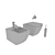Modern and Hygienic: Duravit Happy D.2 Plus 3D model small image 3