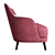 Contemporary Poli Sofa: Compact, Stylish 3D model small image 3