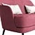 Contemporary Poli Sofa: Compact, Stylish 3D model small image 4