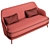 Contemporary Poli Sofa: Compact, Stylish 3D model small image 5