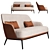 Compact Poly F Sofa: Stylish and Space-Saving 3D model small image 1
