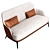 Compact Poly F Sofa: Stylish and Space-Saving 3D model small image 2