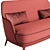 Compact Poly F Sofa: Stylish and Space-Saving 3D model small image 5