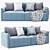 Sleek and Stylish Sofa Set 3D model small image 3