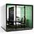 Mikomax HUSH MEET L: Modern Acoustic Office Stand with Table & Chairs 3D model small image 1