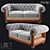 LoftDesigne 4223 Wood and Fabric Sofa 3D model small image 1