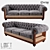 Modern Design Wooden Sofa 3D model small image 1