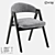 Modern Wood Chair: LoftDesigne 32860 3D model small image 1