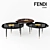 FENDI CASA Fleurette Coffee Table 3D model small image 1