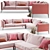 Modern Italian Design: Novamobili Kubi Sofa 3D model small image 1