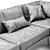 Modern Italian Design: Novamobili Kubi Sofa 3D model small image 5