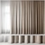 Elegant Window Curtains Set 3D model small image 1