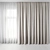 Elegant Window Curtains Set 3D model small image 3