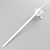 Silver Witcher Sword 3D model small image 2