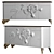Stresa Collection White Lacquered Sideboard 3D model small image 1