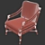 McGuire Rattan Target Chair: Timeless Elegance for Any Space 3D model small image 3